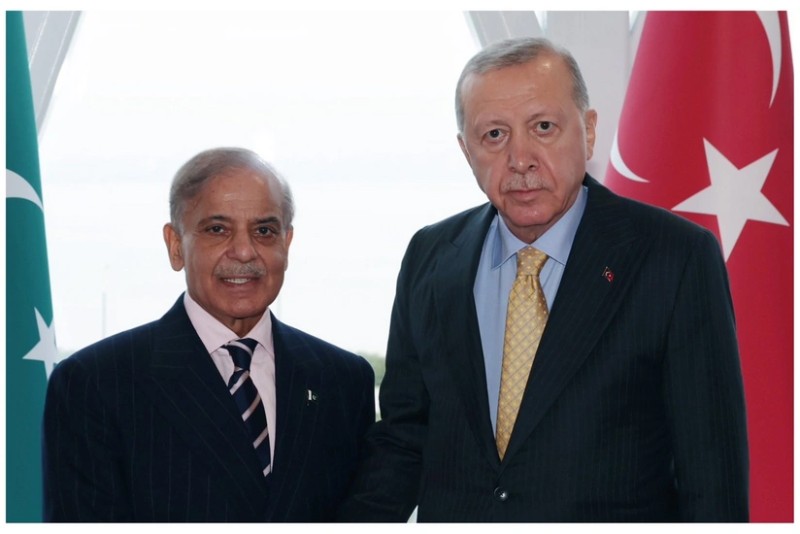 Bakıda Ərdoğanla Şahbaz Şərif arasında görüş olub