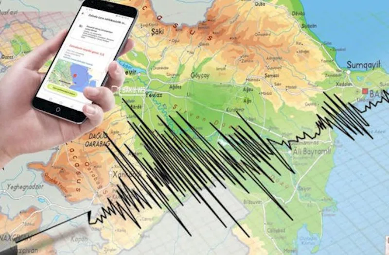 Xəzər dənizində 4 maqnitudalı zəlzələ baş verib