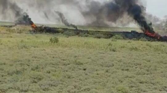 Ermənistan-Azərbaycan sərhədində YANĞIN