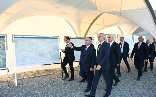 Ağbənd-Kəlalə körpüsünün inşası ilə tanışlıq oldu - FOTOLAR