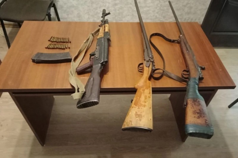 Sumqayıtda üç ov tüfəngi aşkarlanıb