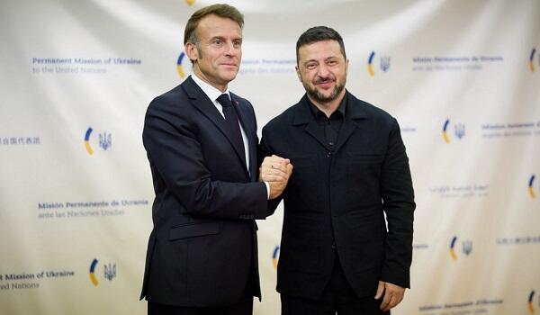 Zelenski Makronla DANIŞDI