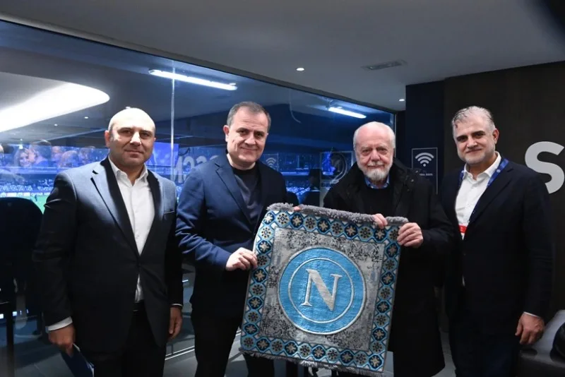 Bayramov "Napoli" – "Qarabağ" oyununu stadiondan izlədi