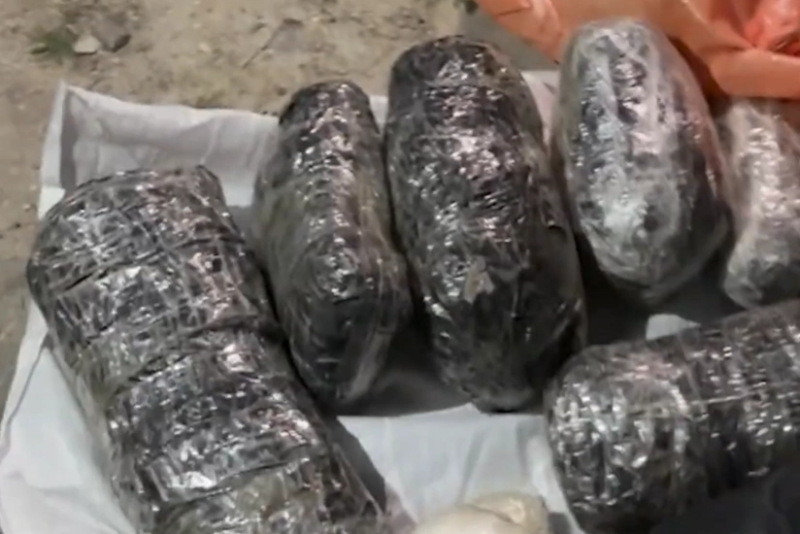 Qaradağda kuryerdən 10 kiloqramdan artıq narkotik aşkar olundu