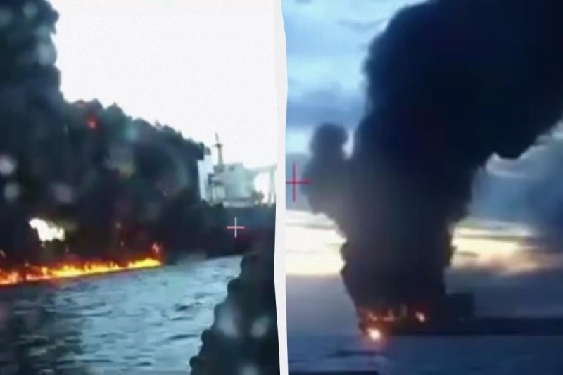 Ukrayna Rusiyanın Qara dənizdə iki tankerini vurub