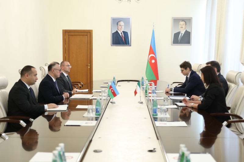 İtaliyanın Azərbaycandakı səfiri Səhiyyə Nazirliyində olub - FOTO