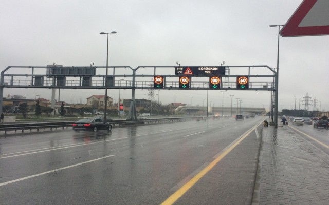 Bu yolda sürət həddi BƏRPA EDİLDİ