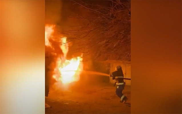 Masazırda “BMW” yandı - Ölən var