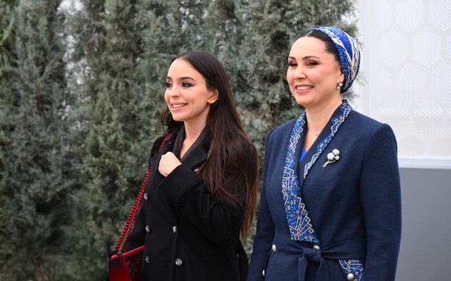 Leyla Əliyeva Türkmənistanda açılışa qatıldı - FOTOLAR