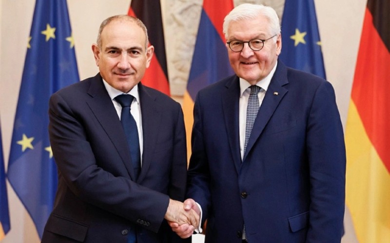 Paşinyan Almaniya Prezidenti ilə sülh gündəliyini müzakirə etdi