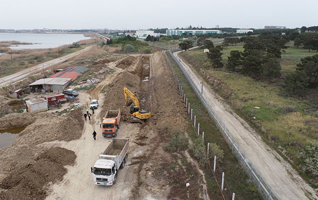 Naxçıvanda magistral su xəttində qəza olub