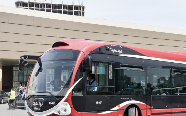 Bu avtobusların hərəkət sxemi müvəqqəti dəyişdirilir