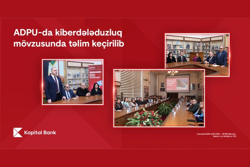 Kapital Bankın kiberdələduzluqla mübarizə mövzusunda təlimləri davam edir