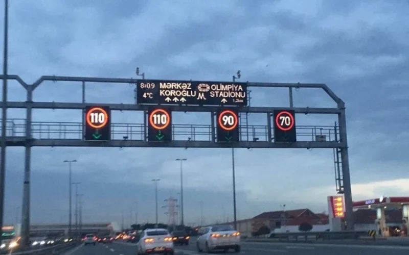Bu yolda sürət həddi endirildi