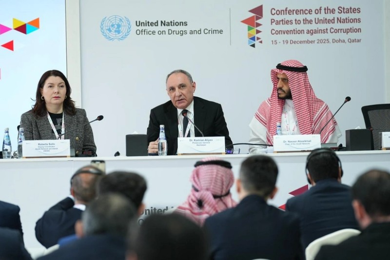 Baş prokuror Qətərdə beynəlxalq tədbirdə iştirak edir