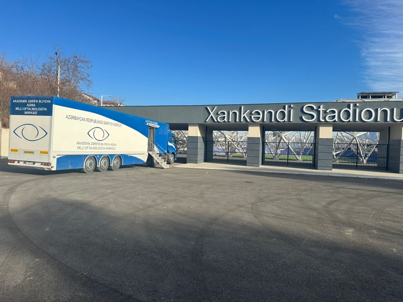 Səhiyyə Nazirliyinin ikigünlük səyyar oftalmoloji aksiyası Xankəndidə - FOTOLAR