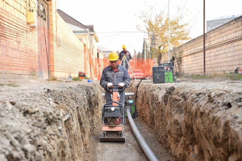 Gəncənin içməli su təchizatı yaxşılaşdırılır - FOTO - VİDEO
