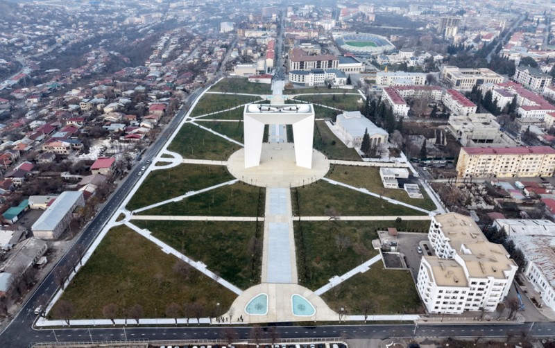 Xankəndidə açılışı olan Zəfər parkından - FOTOLAR