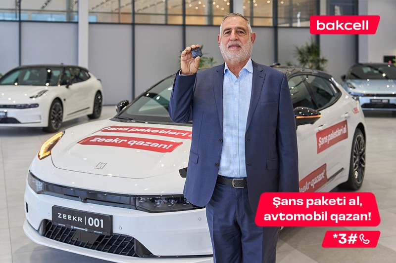 Bakcell-in meqa lotereyasında 12-ci avtomobil qalibi məlum olub