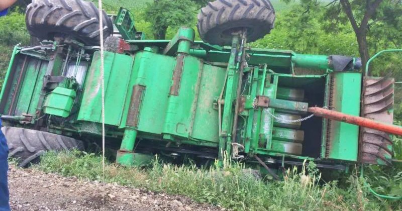 Qəzada ölən kombaynçının - FOTOSU