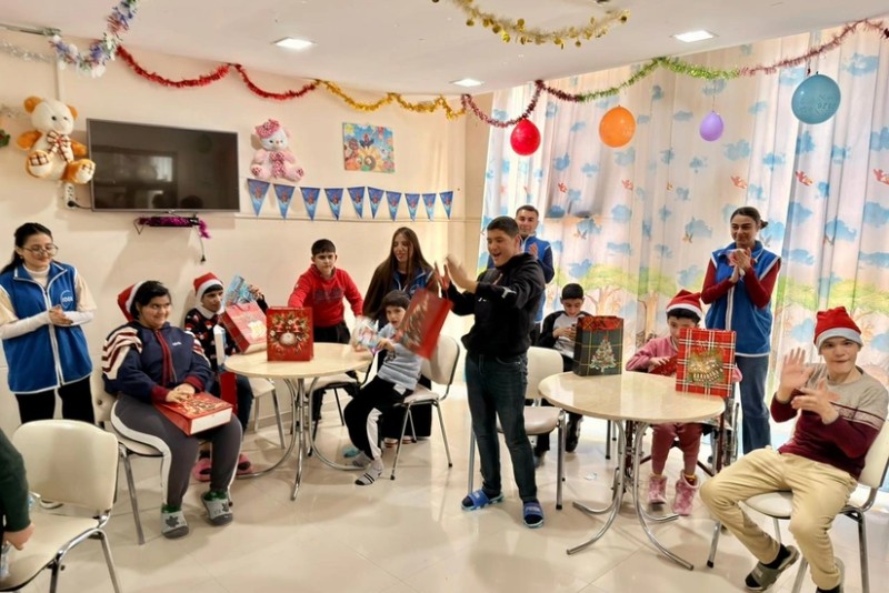 Leyla Əliyevanın təşəbbüsü ilə Mingəçevirdə uşaqlar üçün Yeni il tədbiri keçirilib