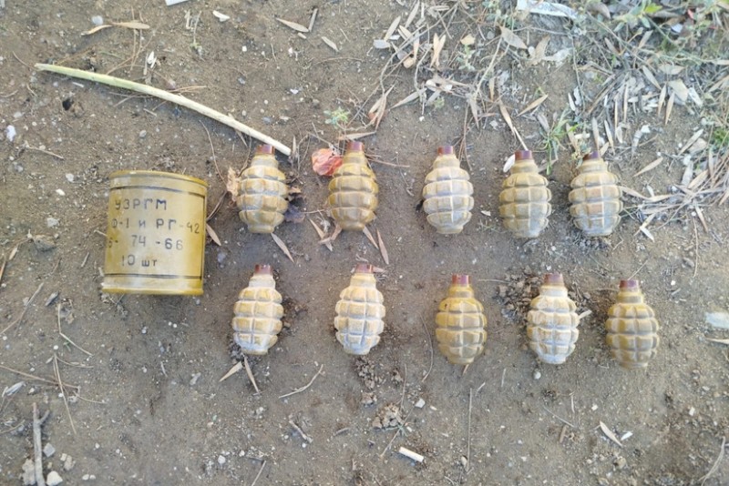 Bakıda qumbara və partladıcılar aşkar olundu - VİDEO