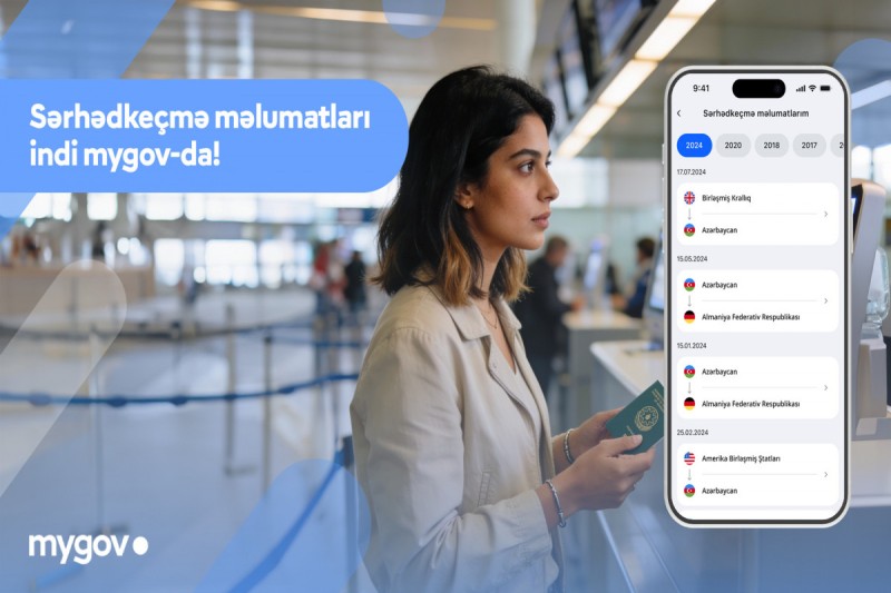 Sərhədkeçmə məlumatları “mygov”a inteqrasiya olundu