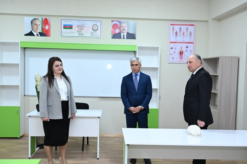 Ucarda Heydər Əliyev Fondunun təşəbbüsü ilə tikilən məktəb istifadəyə verildi - FOTOLAR