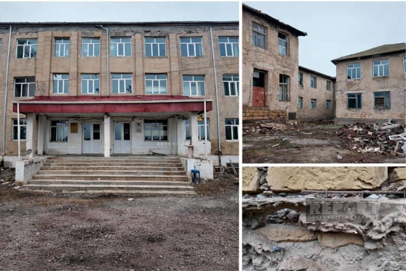 Salyanda iki kəndin məktəbi qəzalı vəziyyətə düşüb