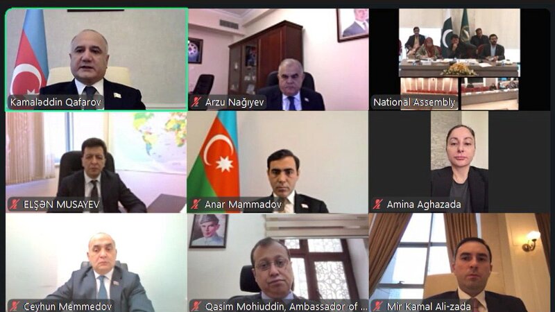 Azərbaycan və Pakistan parlamentlərinin onlayn görüşü keçirildi