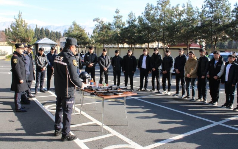 Gələcəyin polis zabitləri ilə görüş keçirildi - FOTOLAR