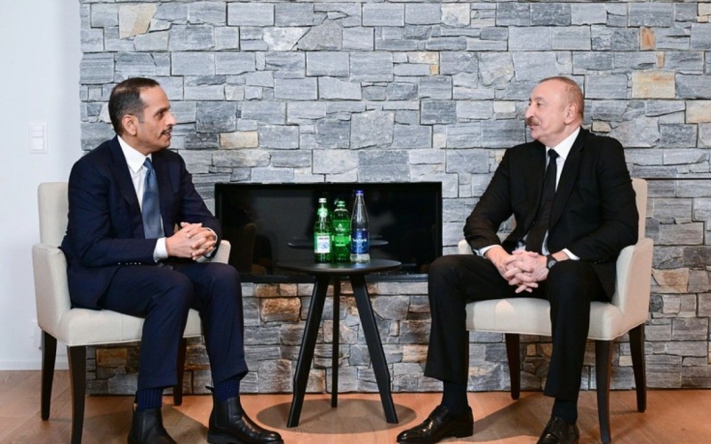 İlham Əliyev Davosda görüş keçirdi - FOTOLAR