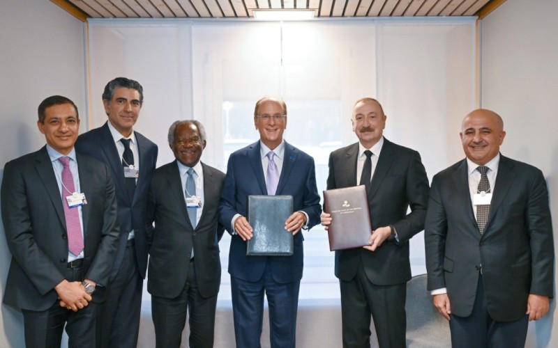 Prezident Davosda daha bir görüş keçirdi - FOTOLAR