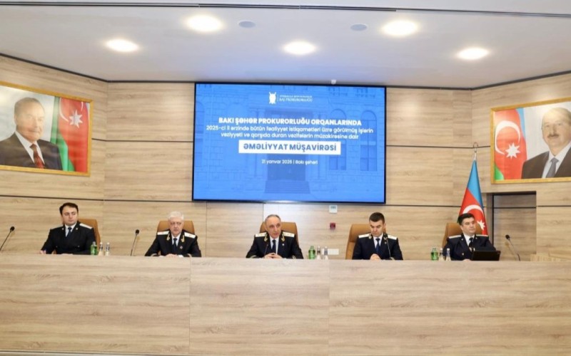 Kamran Əliyev Bakı Şəhər Prokurorluğunda müşavirə keçirdi - FOTOLAR