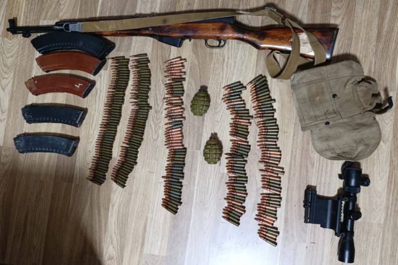 Şabranda silah-sursat aşkarlandı