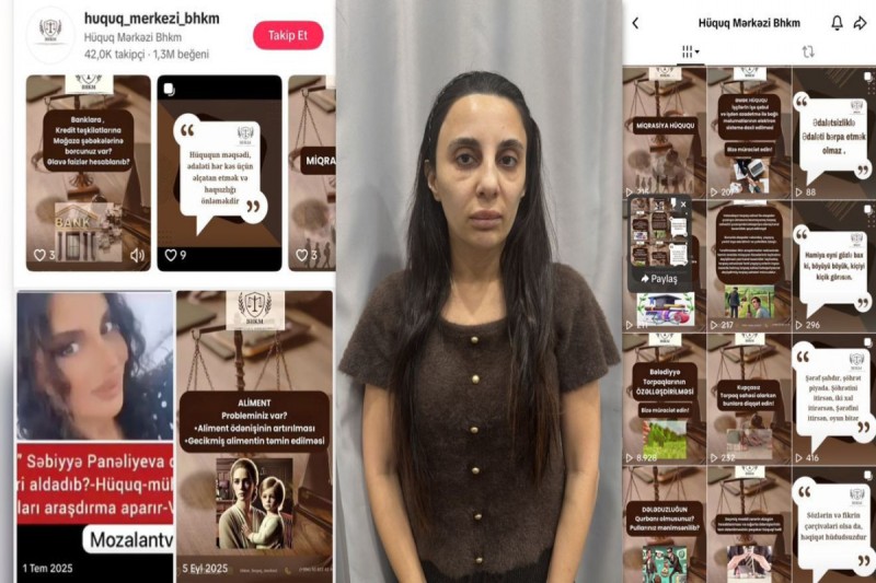 TikTokda özünü hüquqşünas kimi təqdim edən şəxs həbs olunub