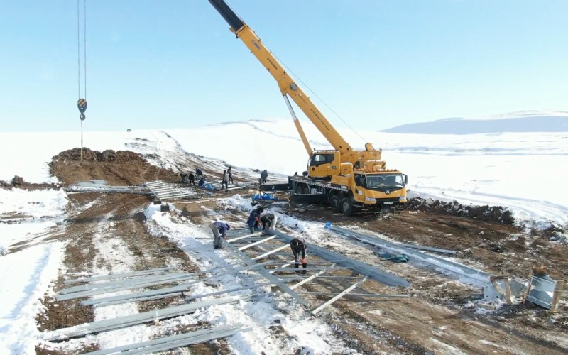 “Zəngəzur” elektrik ötürmə xəttinin çəkilməsinə başlanılıb - FOTO - VİDEO