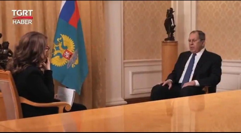 Lavrov azərbaycanlı jurnalistə müsahibə verdi - VİDEO