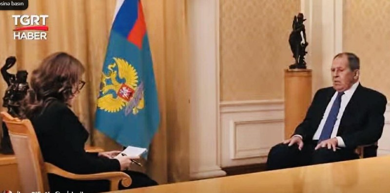 Lavrov azərbaycanlı jurnalistə müsahibə verdi - VİDEO