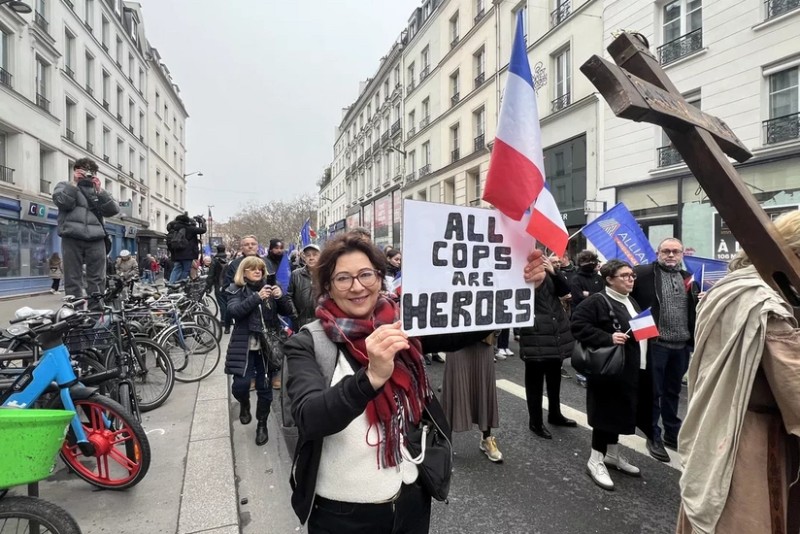 Fransada polislərin aksiyasında 45 mindən çox insan iştirak edib