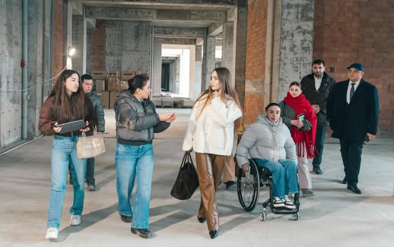 Prezidentin gəlini Atletlər kəndində - FOTOLAR