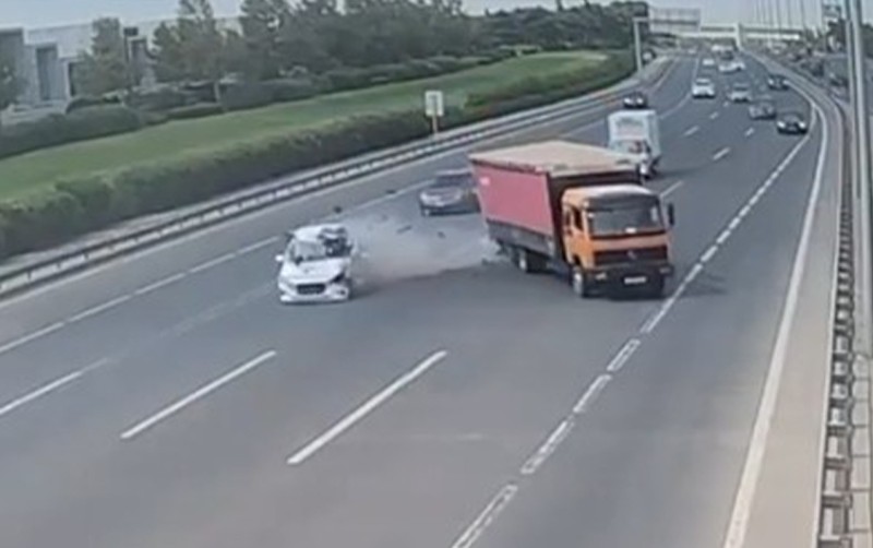 Bakıdakı ağır qəzanın GÖRÜNTÜLƏRİ