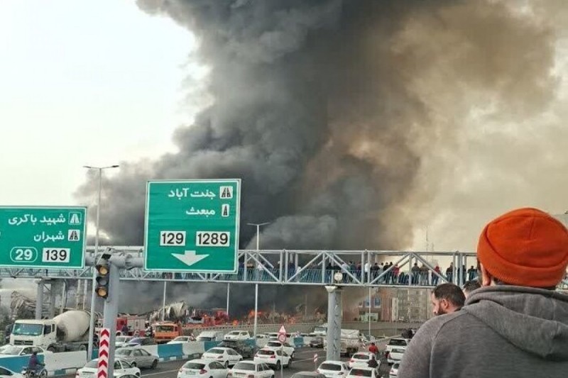 Tehranda bazar yanır - VİDEO
