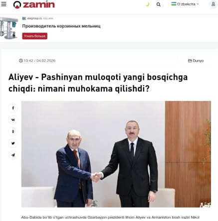 İlham Əliyevin Əbu-Dabi səfəri dünya mətbuatının diqqət mərkəzində