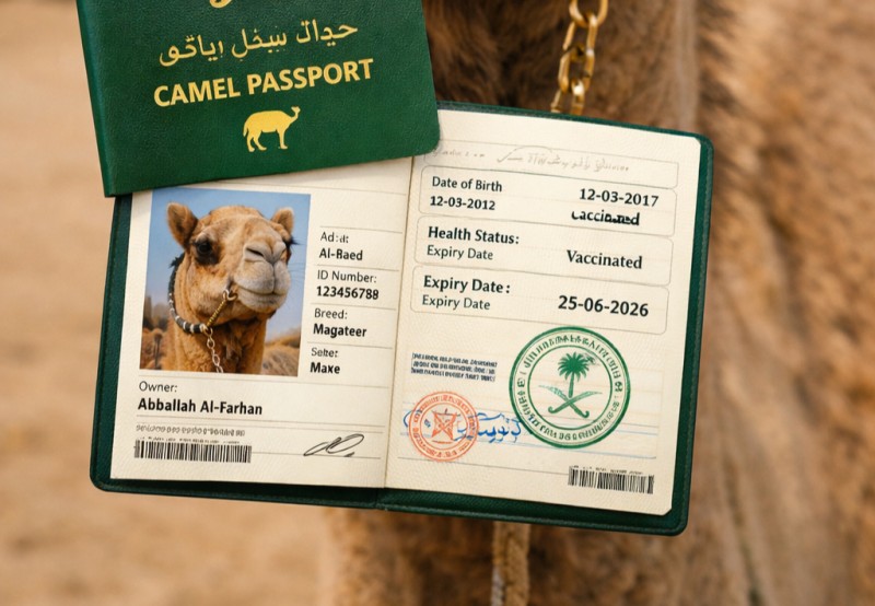 Bu ölkədə dəvələrin də pasportu olacaq