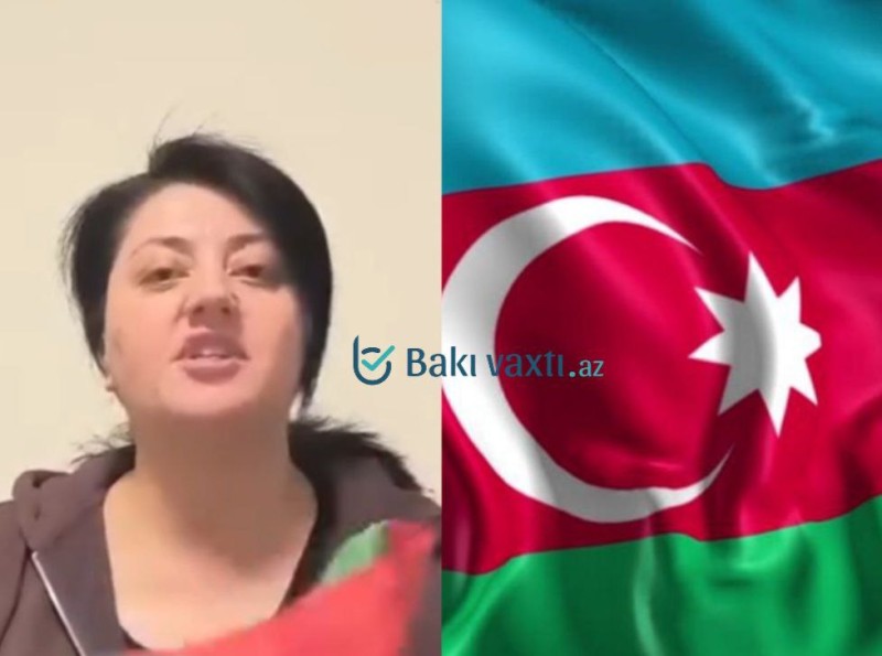 Şikayətlərinə cavab verilmədi, Azərbaycan bayrağını TƏHQİR ETDİ - VİDEO