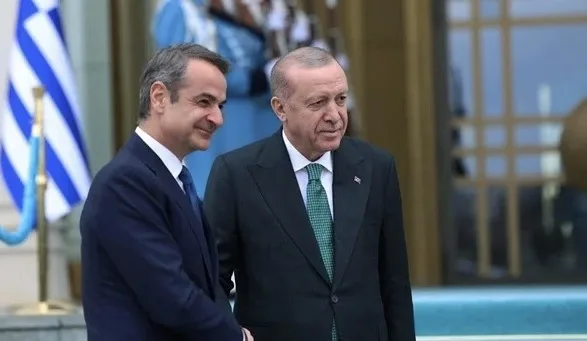 Miçotakis Türkiyədə: Ərdoğanla görüşdü...
