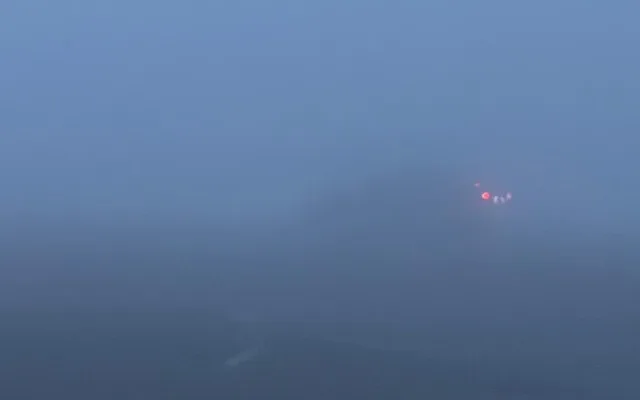 Duman bu yolu görünməz etdi