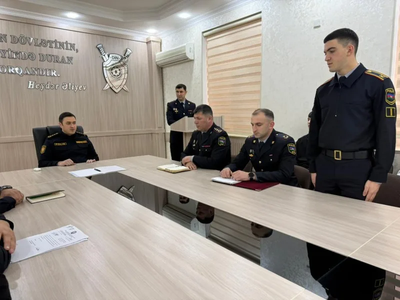 Polis olmaq istəyən gənclərlə görüş keçirildi - FOTO