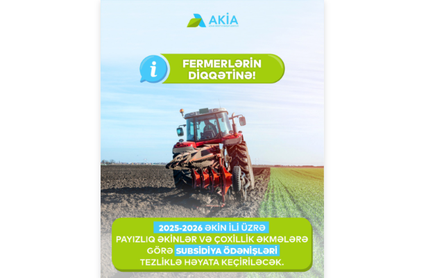 Fermerlərə subsidiya ödənişlərinə start verilir